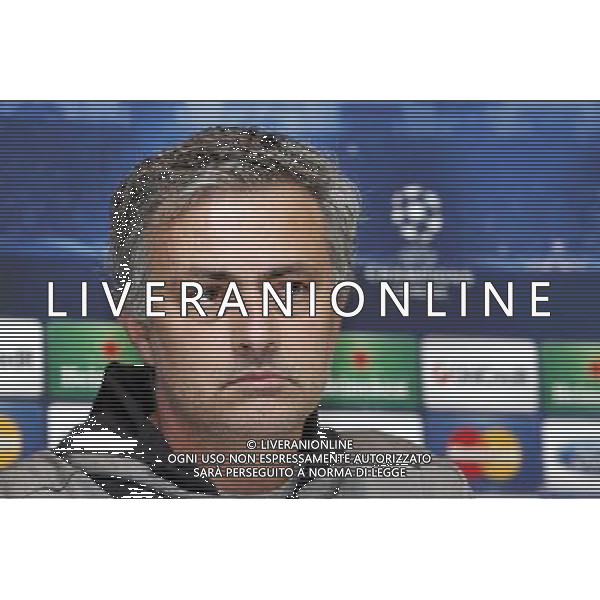 Madrid (29/04/2013).- UEFA Champion League. Rueda de prensa ofrecida por Jose Mourinho en la Ciudad Deportiva de Valdebebas. Photo: Alex Cid-Fuentes / ALFAQUI AG ALDO LIVERANI S A S ONLY ITALY