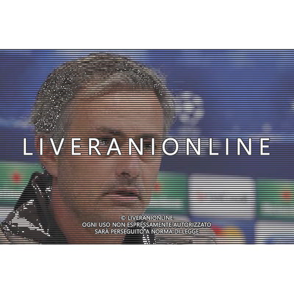 Madrid (29/04/2013).- UEFA Champion League. Rueda de prensa ofrecida por Jose Mourinho en la Ciudad Deportiva de Valdebebas. Photo: Alex Cid-Fuentes / ALFAQUI AG ALDO LIVERANI S A S ONLY ITALY