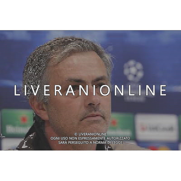 Madrid (29/04/2013).- UEFA Champion League. Rueda de prensa ofrecida por Jose Mourinho en la Ciudad Deportiva de Valdebebas. Photo: Alex Cid-Fuentes / ALFAQUI AG ALDO LIVERANI S A S ONLY ITALY