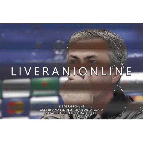 Madrid (29/04/2013).- UEFA Champion League. Rueda de prensa ofrecida por Jose Mourinho en la Ciudad Deportiva de Valdebebas. Photo: Alex Cid-Fuentes / ALFAQUI AG ALDO LIVERANI S A S ONLY ITALY