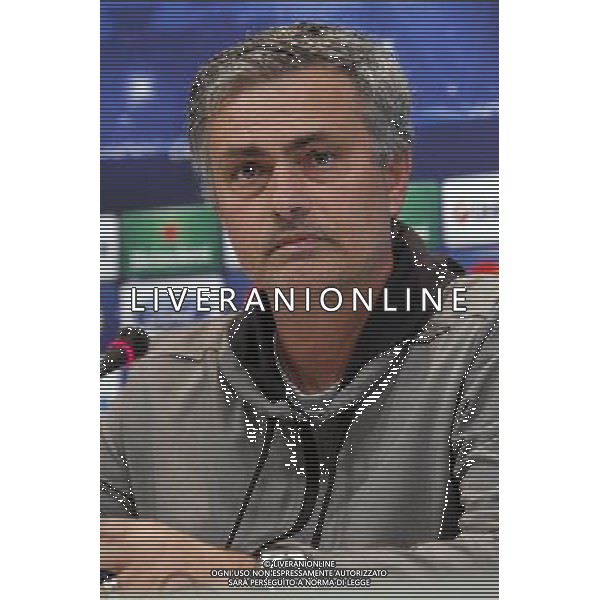 Madrid (29/04/2013).- UEFA Champion League. Rueda de prensa ofrecida por Jose Mourinho en la Ciudad Deportiva de Valdebebas. Photo: Alex Cid-Fuentes / ALFAQUI AG ALDO LIVERANI S A S ONLY ITALY