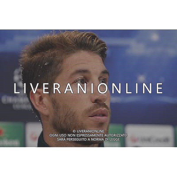 Madrid (29/04/2013).- UEFA Champion League. Rueda de prensa ofrecida por Sergio Ramos en la Ciudad Deportiva de Valdebebas. Photo: Alex Cid-Fuentes / ALFAQUI AG ALDO LIVERANI S A S ONLY ITALY