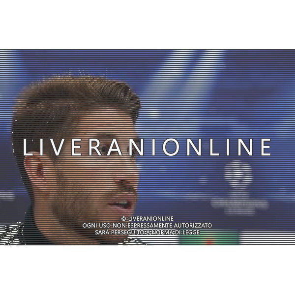 Madrid (29/04/2013).- UEFA Champion League. Rueda de prensa ofrecida por Sergio Ramos en la Ciudad Deportiva de Valdebebas. Photo: Alex Cid-Fuentes / ALFAQUI AG ALDO LIVERANI S A S ONLY ITALY