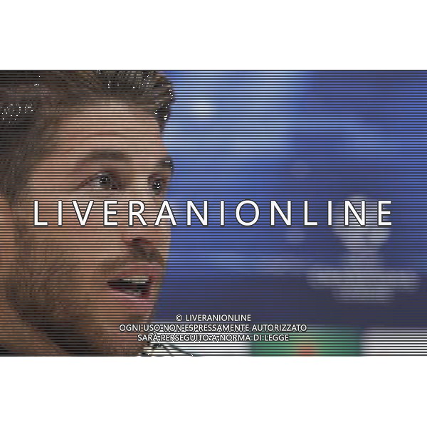 Madrid (29/04/2013).- UEFA Champion League. Rueda de prensa ofrecida por Sergio Ramos en la Ciudad Deportiva de Valdebebas. Photo: Alex Cid-Fuentes / ALFAQUI AG ALDO LIVERANI S A S ONLY ITALY