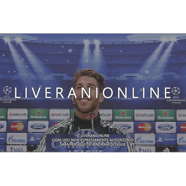 Madrid (29/04/2013).- UEFA Champion League. Rueda de prensa ofrecida por Sergio Ramos en la Ciudad Deportiva de Valdebebas. Photo: Alex Cid-Fuentes / ALFAQUI AG ALDO LIVERANI S A S ONLY ITALY