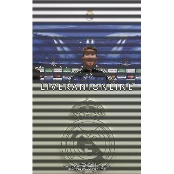Madrid (29/04/2013).- UEFA Champion League. Rueda de prensa ofrecida por Sergio Ramos en la Ciudad Deportiva de Valdebebas. Photo: Alex Cid-Fuentes / ALFAQUI AG ALDO LIVERANI S A S ONLY ITALY