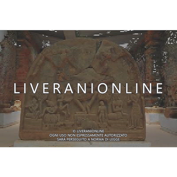 (130429) -- MY SON (VIETNAM), April 29, 2013 () -- A piece of stonework exhibited in the relics of My Son Sanctuary is seen in central Vietnam, on April 29, 2013. Between the 4th and 13th centuries, a unique culture which owed its spiritual origins to Indian Hinduism developed on the coast of contemporary Vietnam. It was graphically illustrated by the remains of a series of impressive tower-temples located in My Son that was the religious and political capital of the Champa Kingdom for most of its existence. My Son Sanctuary was inscripted in UNESCO\'s World Cultural Heritage list in 1999. (/Zhang Jianhua) (lr) Â©Photoshot/Ag. Aldo Liverani s.a.s.-Only Italy-Editorial Use Only