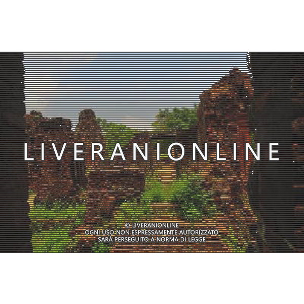 (130429) -- MY SON (VIETNAM), April 29, 2013 () -- Relics of My Son Sanctuary is seen in central Vietnam, on April 29, 2013. Between the 4th and 13th centuries, a unique culture which owed its spiritual origins to Indian Hinduism developed on the coast of contemporary Vietnam. It was graphically illustrated by the remains of a series of impressive tower-temples located in My Son that was the religious and political capital of the Champa Kingdom for most of its existence. My Son Sanctuary was inscripted in UNESCO\'s World Cultural Heritage list in 1999. (/Zhang Jianhua) (lr) Â©Photoshot/Ag. Aldo Liverani s.a.s.-Only Italy-Editorial Use Only