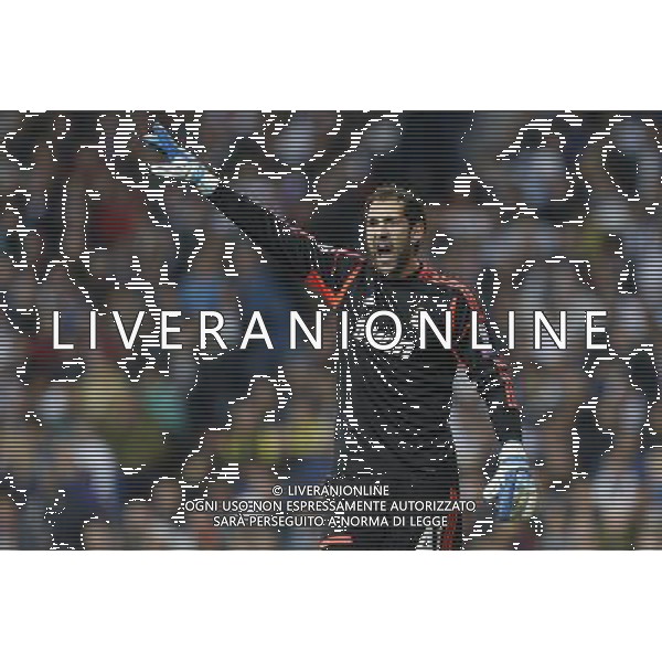 Real Madrid\'s Diego Lopez during Champions League match on april 30th 2013. Photo: Cesar Cebolla / ALFAQUI AG ALDO LIVERANI S A S ONLY ITALY