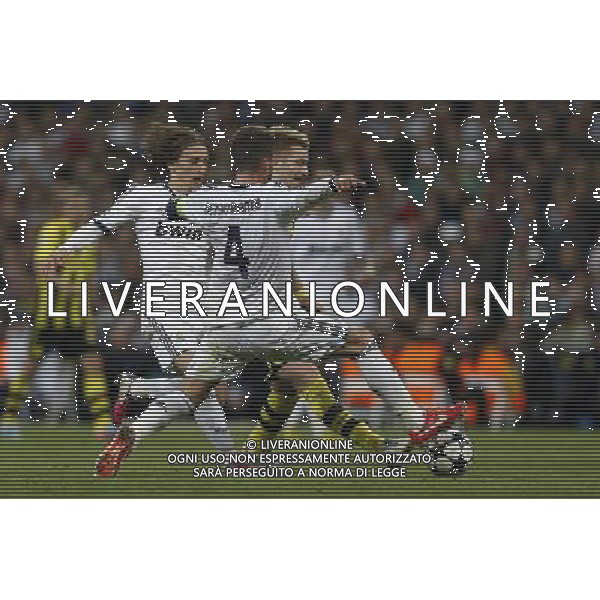 Real Madrid\'s Xabi Alonso and Luka Modric and Borussia Dortmund\'s Reus during Champions League match on april 30th 2013. Photo: Cesar Cebolla / ALFAQUI AG ALDO LIVERANI S A S ONLY ITALY
