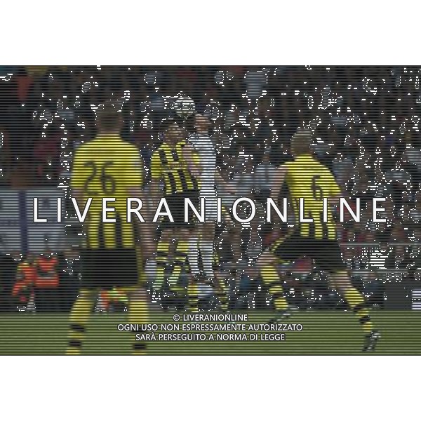 (130501) -- MADRID, May 1, 2013 () -- Real Madrid\'s Xabi Alonso (Rear, R) vies with Borussian Dortmund\'s Ilkay Gundogan (Rear, L) during the UEFA Champions League semi-final second leg football match in Madrid, capital of Spain, April 30, 2013. Borussia Dortmund qualified for the Champions League final, beating Real Madrid 4-3 on aggregate despite a 2-0 loss Tuesday. (/Xie Haining) ©PHOTOHSOT/AGENZIA ALDO LIVERANI SAS - ONLY ITALY - REAL MADRID- BORUSSIA DORTMUND SEMIFINALE DI RITORNO DI CHAMPIONS LEAGUE