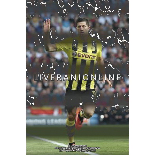 Madrid (30/04/2013).- Estadio Santiago Bernabeu. UEFA Champions League. Real Madrid - Borussia Dortmund. Robert Lewandowski. Photo: Alex Cid-Fuentes / ALFAQUI AG ALDO LIVERANI S A S ONLY ITALY