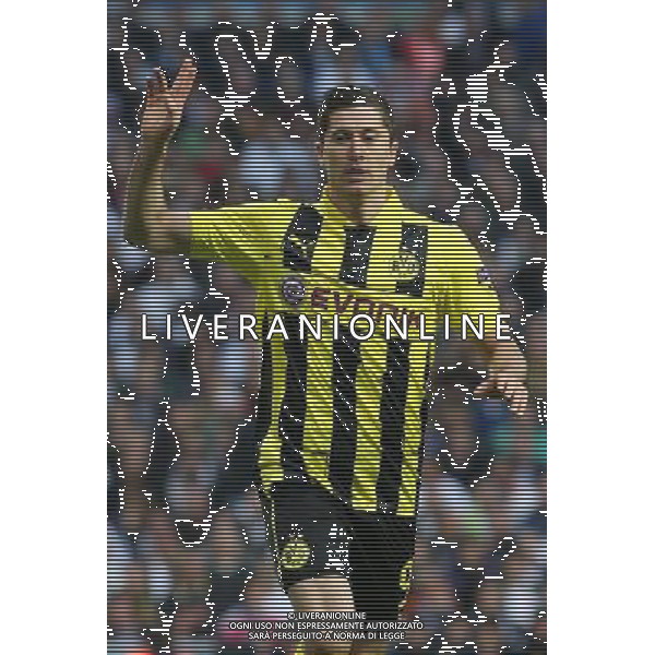 Madrid (30/04/2013).- Estadio Santiago Bernabeu. UEFA Champions League. Real Madrid - Borussia Dortmund. Robert Lewandowski. Photo: Alex Cid-Fuentes / ALFAQUI AG ALDO LIVERANI S A S ONLY ITALY