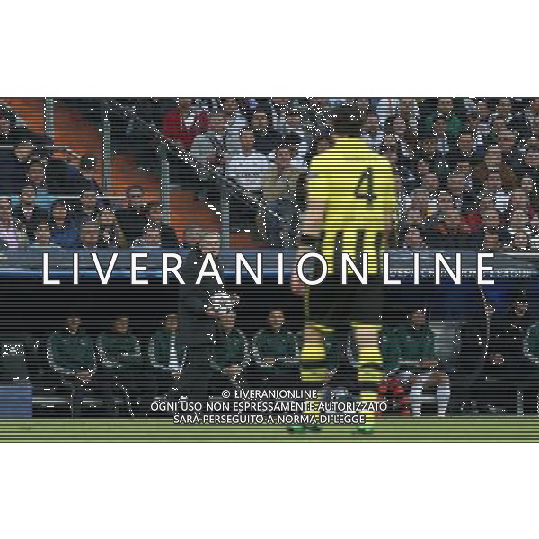 Madrid (30/04/2013).- Estadio Santiago Bernabeu. UEFA Champions League. Real Madrid - Borussia Dortmund. Jose Mourinho. Photo: Alex Cid-Fuentes / ALFAQUI AG ALDO LIVERANI S A S ONLY ITALY