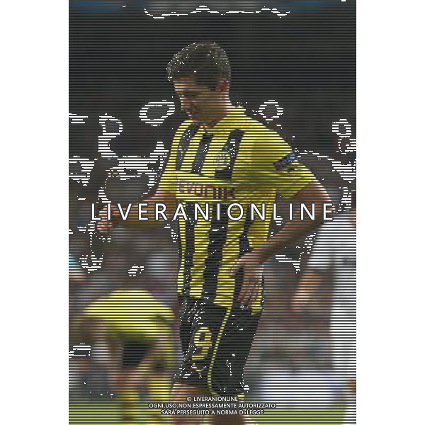 Madrid (30/04/2013).- Estadio Santiago Bernabeu. UEFA Champions League. Real Madrid - Borussia Dortmund. Robert Lewandowski. Photo: Alex Cid-Fuentes / ALFAQUI AG ALDO LIVERANI S A S ONLY ITALY