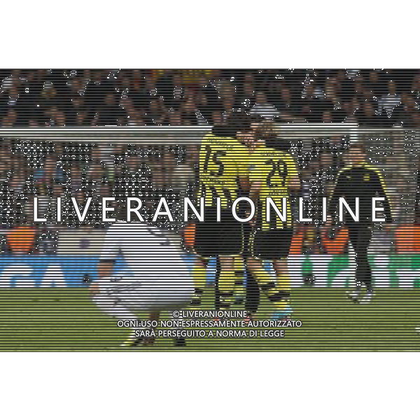 Madrid (30/04/2013).- Estadio Santiago Bernabeu. UEFA Champions League. Real Madrid - Borussia Dortmund. Karim Benzema, Mats Hummels, Marcel Schmelzer. Photo: Alex Cid-Fuentes / ALFAQUI AG ALDO LIVERANI S A S ONLY ITALY