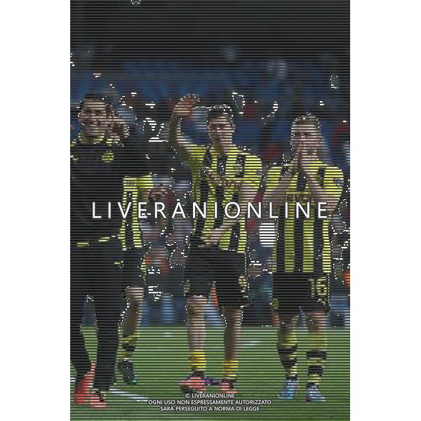 Madrid (30/04/2013).- Estadio Santiago Bernabeu. UEFA Champions League. Real Madrid - Borussia Dortmund. Nuri Sahin, Robert Lewandowski, Jakub Blaszczykowski. Photo: Alex Cid-Fuentes / ALFAQUI AG ALDO LIVERANI S A S ONLY ITALY
