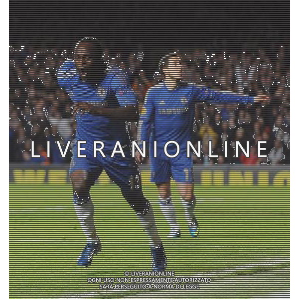 Stamford Bridge Chelsea v Basel 02/05/2013 Europa League Semi-Final 2nd leg Victor Moses (Chelsea) celebrates second goal Photo: Roger Parker Fotosports International ©photoshot/AGENZIA ALDO LIVERANI SAS - ITALY ONLY - Chelsea - Basilea semifinale di ritorno Europa League 02 maggio 2013