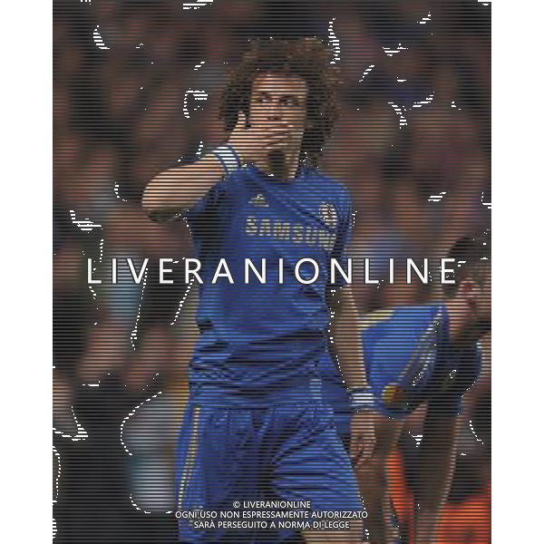 David Luiz celebrates Scoring 3rd goal Chelsea 2012/13 Chelsea V FC Basel 02/05/13 UEFA Europa League Semi Final Photo: Robin Parker Fotosports International ©photoshot/AGENZIA ALDO LIVERANI SAS - ITALY ONLY - Chelsea - Basilea semifinale di ritorno Europa League 02 maggio 2013