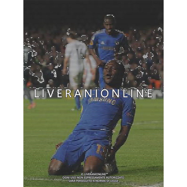Stamford Bridge Chelsea v Basel 02/05/2013 Europa League Semi-Final 2nd leg Victor Moses (Chelsea) celebrates second goal Photo: Roger Parker Fotosports International ©photoshot/AGENZIA ALDO LIVERANI SAS - ITALY ONLY - Chelsea - Basilea semifinale di ritorno Europa League 02 maggio 2013