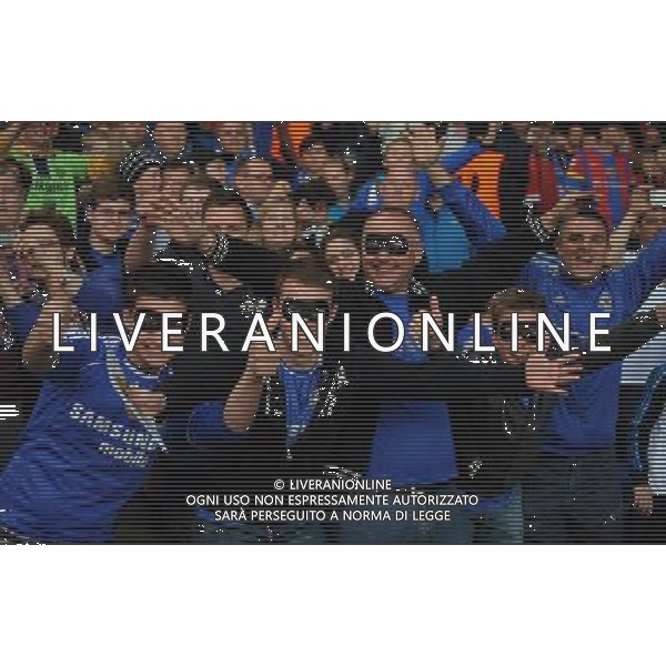 Chelsea Fans with Torres Masks 2012/13 Chelsea V FC Basel (3-1) 02/05/13 UEFA Europa League Semi Final Photo: Robin Parker Fotosports International ©photoshot/AGENZIA ALDO LIVERANI SAS - ITALY ONLY - Chelsea - Basilea semifinale di ritorno Europa League 02 maggio 2013