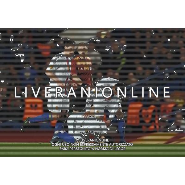 Mohamed Salah Celebrates Scoring 1st goal by kissing the ground FC Basel 2012/13 Chelsea V FC Basel (3-1) 02/05/13 UEFA Europa League Semi Final Photo: Robin Parker Fotosports International ©photoshot/AGENZIA ALDO LIVERANI SAS - ITALY ONLY - Chelsea - Basilea semifinale di ritorno Europa League 02 maggio 2013