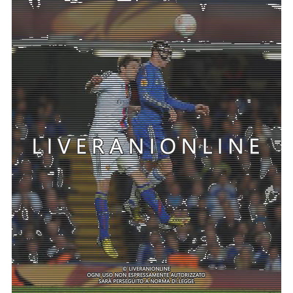 Fernando Torres Chelsea 2012/13 Gaston Sauro FC Basel Chelsea V FC Basel (3-1) (5-2) 02/05/13 UEFA Europa League Semi Final Photo: Robin Parker Fotosports International ©photoshot/AGENZIA ALDO LIVERANI SAS - ITALY ONLY - Chelsea - Basilea semifinale di ritorno Europa League 02 maggio 2013