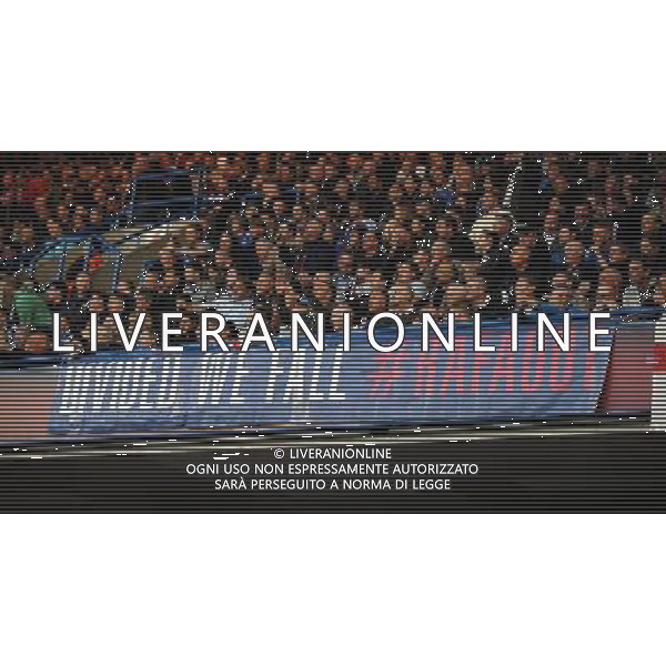 Chelsea Fans with Benitez Banner 2012/13 Chelsea V FC Basel (3-1) 02/05/13 UEFA Europa League Semi Final Photo: Robin Parker Fotosports International ©photoshot/AGENZIA ALDO LIVERANI SAS - ITALY ONLY - Chelsea - Basilea semifinale di ritorno Europa League 02 maggio 2013