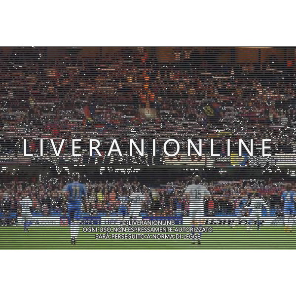 Stamford Bridge Chelsea v Basel (3-1, 5-2 Agg) 02/05/2013 Europa League Semi-Final 2nd leg Basel\'s loyal fans support their team to the bitter end Photo: Roger Parker Fotosports International ©photoshot/AGENZIA ALDO LIVERANI SAS - ITALY ONLY - Chelsea - Basilea semifinale di ritorno Europa League 02 maggio 2013