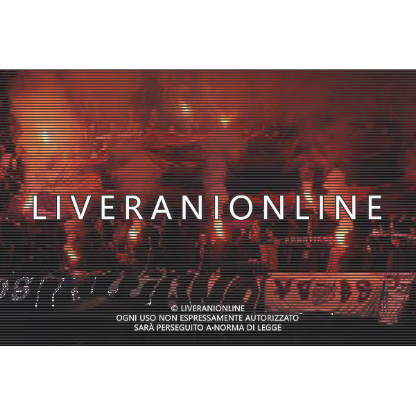 Fans FC Basel 2012/13 Chelsea V FC Basel (3-1) 02/05/13 UEFA Europa League Semi Final Photo: Robin Parker Fotosports International ©photoshot/AGENZIA ALDO LIVERANI SAS - ITALY ONLY - Chelsea - Basilea semifinale di ritorno Europa League 02 maggio 2013