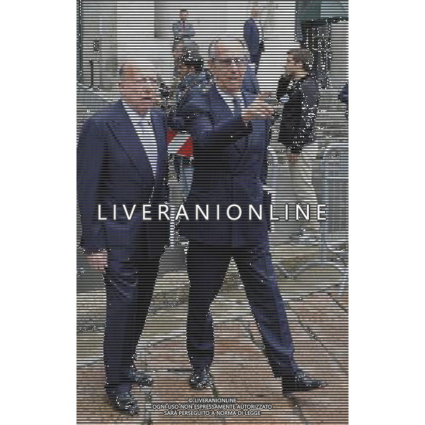 MILANO 6/5/2013 PALAZZO MEZZANOTTE, P.zza AFFARI INCONTRO ANNUALE DELLA CONSOB CON IL MERCATO FINANZIARIO NELLA FOTO BRUNO ERMOLLI E FEDELE CONFALONIERI FOTO ROMANO/AG ALDO LIVERANI S.A.S.