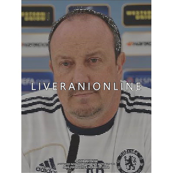 Rafael Benitez at a media day ahead of the UEFA Europa League Final for Chelsea FC v Benfica at the Chelsea FC training ground in Cobham, Surrey 9th May 2013 ©Photoshot/AGENZIA ALDO LIVERANI SAS-ITALY ONLY - EDITORIAL USE ONLY