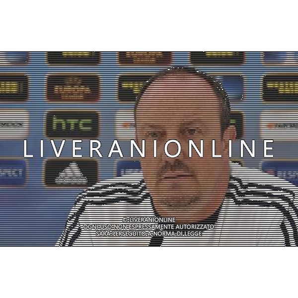 Rafael Benitez at a media day ahead of the UEFA Europa League Final for Chelsea FC v Benfica at the Chelsea FC training ground in Cobham, Surrey 9th May 2013 ©Photoshot/AGENZIA ALDO LIVERANI SAS-ITALY ONLY - EDITORIAL USE ONLY