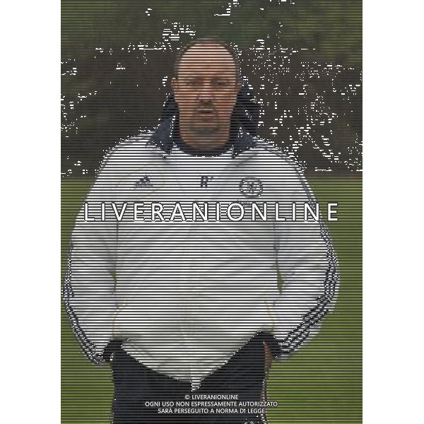 Rafael Benitez at a media day ahead of the UEFA Europa League Final for Chelsea FC v Benfica at the Chelsea FC training ground in Cobham, Surrey 9th May 2013 ©Photoshot/AGENZIA ALDO LIVERANI SAS-ITALY ONLY - EDITORIAL USE ONLY