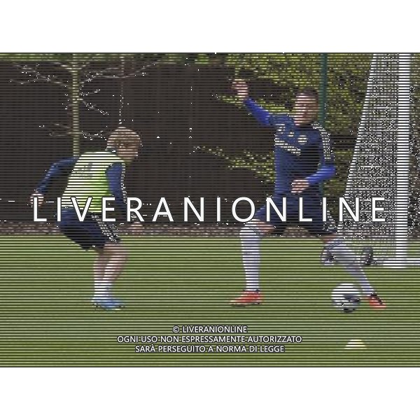 Chelsea Players at a media day ahead of the UEFA Europa League Final for Chelsea FC v Benfica at the Chelsea FC training ground in Cobham, Surrey 9th May 2013 ©Photoshot/AGENZIA ALDO LIVERANI SAS-ITALY ONLY - EDITORIAL USE ONLY