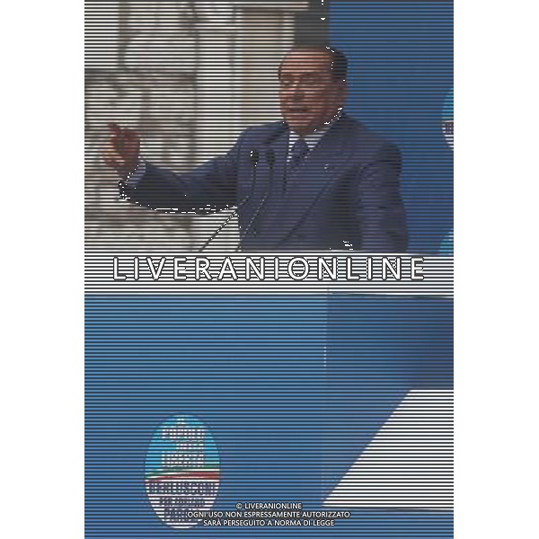 Silvio Berlusconi a Brescia (Bs) 11 maggio 2013.Ph Fotolive Fabrizio Cattina ag aldo liverani s a s