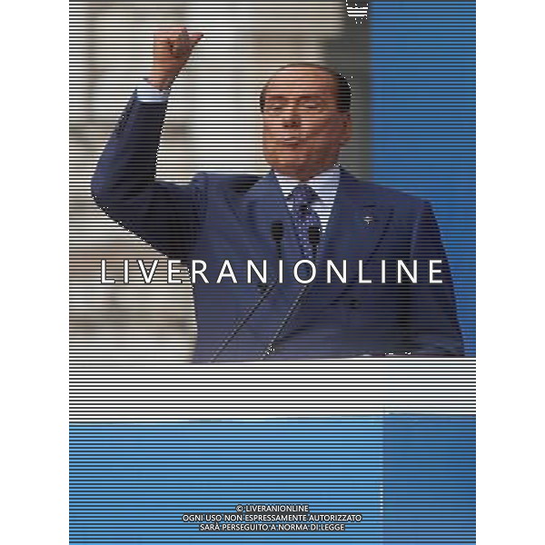 Silvio Berlusconi a Brescia (Bs) 11 maggio 2013.Ph Fotolive Fabrizio Cattina ag aldo liverani s a s