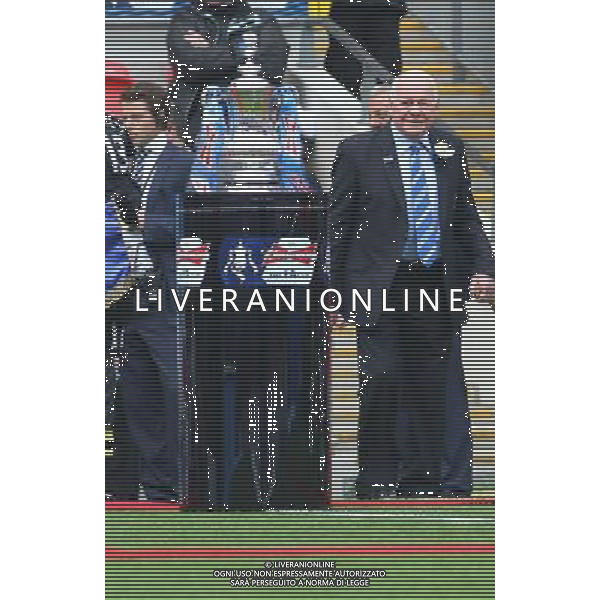 DAVE WHELAN LEADS OUT WIGAN MANCHESTER CITY V WIGAN ATHLETIC MANCHESTER CITY V WIGAN ATHLETIC. THE FA CUP FINAL 2013 WEMBLEY STADIUM, LONDON, ENGLAND, UK 11 May 2013 GAR68245 WARNING! This Photograph May Only Be Used For Newspaper And/Or Magazine Editorial Purposes. May Not Be Used For Publications Involving 1 player, 1 Club Or 1 Competition Without Written Authorisation From Football DataCo Ltd. For Any Queries, Please Contact Football DataCo Ltd on +44 (0) 207 864 9121 AG ALDO LIVERANI S A S ONLY ITALY