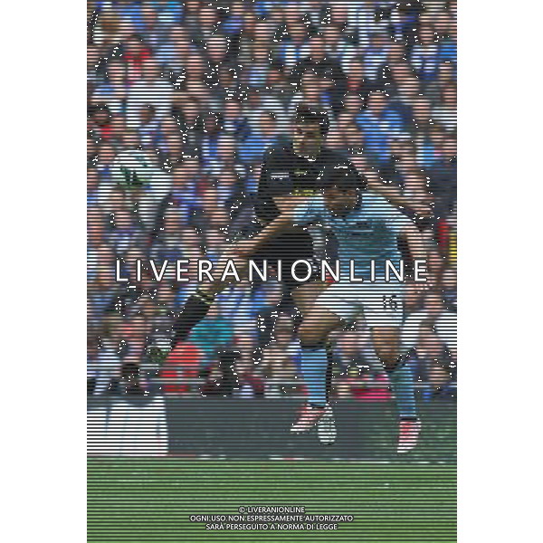 PAUL SCHARNER, SERGIO AGUERO MANCHESTER CITY V WIGAN ATHLETIC MANCHESTER CITY V WIGAN ATHLETIC. THE FA CUP FINAL 2013 WEMBLEY STADIUM, LONDON, ENGLAND, UK 11 May 2013 GAR68251 WARNING! This Photograph May Only Be Used For Newspaper And/Or Magazine Editorial Purposes. May Not Be Used For Publications Involving 1 player, 1 Club Or 1 Competition Without Written Authorisation From Football DataCo Ltd. For Any Queries, Please Contact Football DataCo Ltd on +44 (0) 207 864 9121 AG ALDO LIVERANI S A S ONLY ITALY