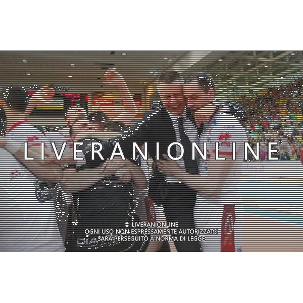 ITAS TRENTO-COPRA PIACENZA GARA 5 FINALE SCUDETTO -12/05/2013 NELLA FOTO FESTA ITAS TRENTO FOTO PAOLA GARBUIO AG ALDO LIVERANI S A S