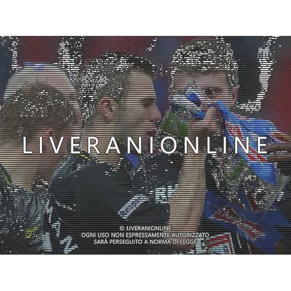 CALLUM MCMANAMAN WITH THE FA CUP MANCHESTER CITY V WIGAN ATHLETIC MANCHESTER CITY V WIGAN ATHLETIC. THE FA CUP FINAL 2013 WEMBLEY STADIUM, LONDON, ENGLAND, UK 11 May 2013 GAR68322 WARNING! This Photograph May Only Be Used For Newspaper And/Or Magazine Editorial Purposes. May Not Be Used For Publications Involving 1 player, 1 Club Or 1 Competition Without Written Authorisation From Football DataCo Ltd. For Any Queries, Please Contact Football DataCo Ltd on +44 (0) 207 864 9121 ©photoshot/AGENZIA ALDO LIVERANI SAS - ITALY ONLY - EDITORIAL USE ONLY