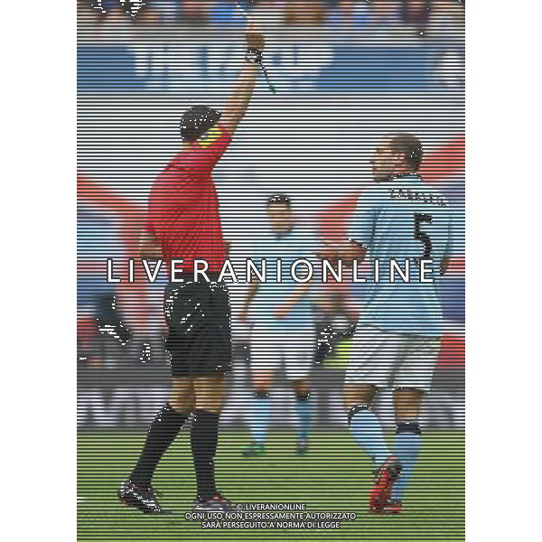 PABLO ZABALETA FIRST YELLOW CARD MANCHESTER CITY V WIGAN ATHLETIC MANCHESTER CITY V WIGAN ATHLETIC. THE FA CUP FINAL 2013 WEMBLEY STADIUM, LONDON, ENGLAND, UK 11 May 2013 GAR68311 WARNING! This Photograph May Only Be Used For Newspaper And/Or Magazine Editorial Purposes. May Not Be Used For Publications Involving 1 player, 1 Club Or 1 Competition Without Written Authorisation From Football DataCo Ltd. For Any Queries, Please Contact Football DataCo Ltd on +44 (0) 207 864 9121 ©photoshot/AGENZIA ALDO LIVERANI SAS - ITALY ONLY - EDITORIAL USE ONLY