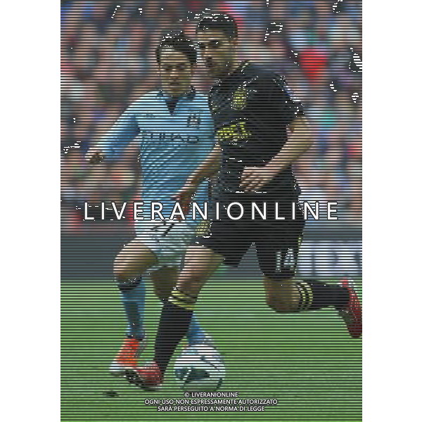 DAVID SILVA, JORDI GOMEZ MANCHESTER CITY V WIGAN ATHLETIC MANCHESTER CITY V WIGAN ATHLETIC. THE FA CUP FINAL 2013 WEMBLEY STADIUM, LONDON, ENGLAND, UK 11 May 2013 GAR68308 WARNING! This Photograph May Only Be Used For Newspaper And/Or Magazine Editorial Purposes. May Not Be Used For Publications Involving 1 player, 1 Club Or 1 Competition Without Written Authorisation From Football DataCo Ltd. For Any Queries, Please Contact Football DataCo Ltd on +44 (0) 207 864 9121 ©photoshot/AGENZIA ALDO LIVERANI SAS - ITALY ONLY - EDITORIAL USE ONLY