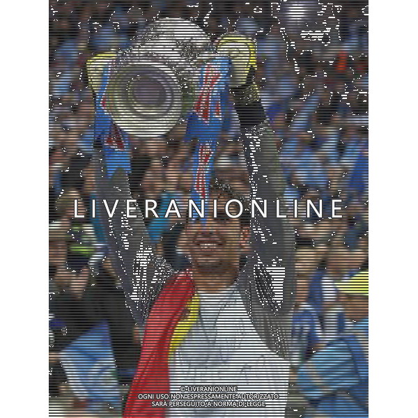 JOEL ROBLES WITH THE FA CUP MANCHESTER CITY V WIGAN ATHLETIC MANCHESTER CITY V WIGAN ATHLETIC. THE FA CUP FINAL 2013 WEMBLEY STADIUM, LONDON, ENGLAND, UK 11 May 2013 GAR68302 WARNING! This Photograph May Only Be Used For Newspaper And/Or Magazine Editorial Purposes. May Not Be Used For Publications Involving 1 player, 1 Club Or 1 Competition Without Written Authorisation From Football DataCo Ltd. For Any Queries, Please Contact Football DataCo Ltd on +44 (0) 207 864 9121 ©photoshot/AGENZIA ALDO LIVERANI SAS - ITALY ONLY - EDITORIAL USE ONLY