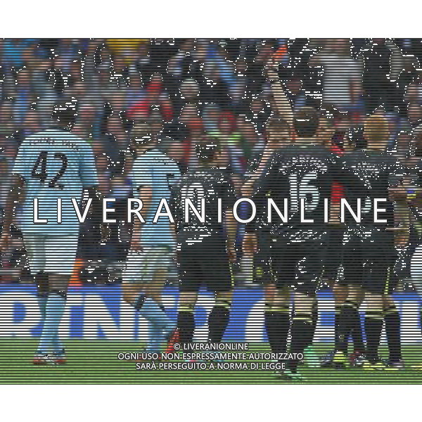 PABLO ZABALETA GETS RED CARD MANCHESTER CITY V WIGAN ATHLETIC MANCHESTER CITY V WIGAN ATHLETIC. THE FA CUP FINAL 2013 WEMBLEY STADIUM, LONDON, ENGLAND, UK 11 May 2013 GAR68295 WARNING! This Photograph May Only Be Used For Newspaper And/Or Magazine Editorial Purposes. May Not Be Used For Publications Involving 1 player, 1 Club Or 1 Competition Without Written Authorisation From Football DataCo Ltd. For Any Queries, Please Contact Football DataCo Ltd on +44 (0) 207 864 9121 ©photoshot/AGENZIA ALDO LIVERANI SAS - ITALY ONLY - EDITORIAL USE ONLY