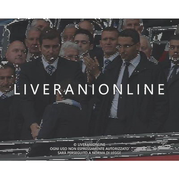 ROBERTO MANCINI GREETS THE MANCHESTER CITY OWNERS MANCHESTER CITY V WIGAN ATHLETIC MANCHESTER CITY V WIGAN ATHLETIC. THE FA CUP FINAL 2013 WEMBLEY STADIUM, LONDON, ENGLAND, UK 11 May 2013 GAR68288 WARNING! This Photograph May Only Be Used For Newspaper And/Or Magazine Editorial Purposes. May Not Be Used For Publications Involving 1 player, 1 Club Or 1 Competition Without Written Authorisation From Football DataCo Ltd. For Any Queries, Please Contact Football DataCo Ltd on +44 (0) 207 864 9121 ©photoshot/AGENZIA ALDO LIVERANI SAS - ITALY ONLY - EDITORIAL USE ONLY