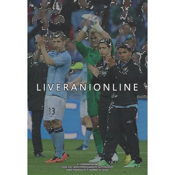 MATIJA NASTASTIC, JOE HART, SAMIR NASRI, CARLOS TEVEZ AFTER LOSS TO WIGAN MANCHESTER CITY V WIGAN ATHLETIC MANCHESTER CITY V WIGAN ATHLETIC. THE FA CUP FINAL 2013 WEMBLEY STADIUM, LONDON, ENGLAND, UK 11 May 2013 GAR68282 WARNING! This Photograph May Only Be Used For Newspaper And/Or Magazine Editorial Purposes. May Not Be Used For Publications Involving 1 player, 1 Club Or 1 Competition Without Written Authorisation From Football DataCo Ltd. For Any Queries, Please Contact Football DataCo Ltd on +44 (0) 207 864 9121 ©photoshot/AGENZIA ALDO LIVERANI SAS - ITALY ONLY - EDITORIAL USE ONLY