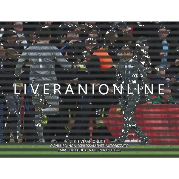 JOEL ROBLES \' ROBERTO MARTINEZ CELEBRATE GOAL MANCHESTER CITY V WIGAN ATHLETIC MANCHESTER CITY V WIGAN ATHLETIC. THE FA CUP FINAL 2013 WEMBLEY STADIUM, LONDON, ENGLAND, UK 11 May 2013 GAR68276 WARNING! This Photograph May Only Be Used For Newspaper And/Or Magazine Editorial Purposes. May Not Be Used For Publications Involving 1 player, 1 Club Or 1 Competition Without Written Authorisation From Football DataCo Ltd. For Any Queries, Please Contact Football DataCo Ltd on +44 (0) 207 864 9121 ©photoshot/AGENZIA ALDO LIVERANI SAS - ITALY ONLY - EDITORIAL USE ONLY