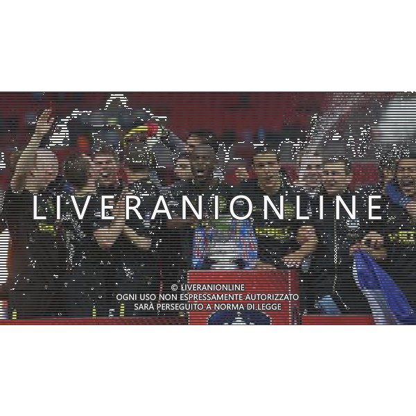 WIGAN WITH FA CUP MANCHESTER CITY V WIGAN ATHLETIC MANCHESTER CITY V WIGAN ATHLETIC. THE FA CUP FINAL 2013 WEMBLEY STADIUM, LONDON, ENGLAND, UK 11 May 2013 GAR68270 WARNING! This Photograph May Only Be Used For Newspaper And/Or Magazine Editorial Purposes. May Not Be Used For Publications Involving 1 player, 1 Club Or 1 Competition Without Written Authorisation From Football DataCo Ltd. For Any Queries, Please Contact Football DataCo Ltd on +44 (0) 207 864 9121 ©photoshot/AGENZIA ALDO LIVERANI SAS - ITALY ONLY - EDITORIAL USE ONLY