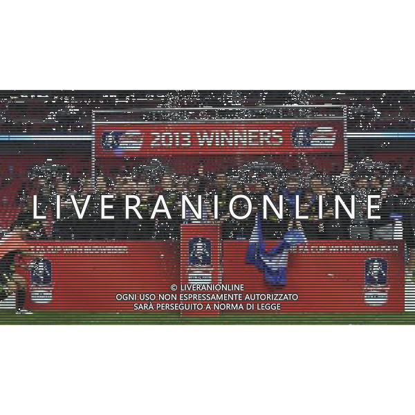 WIGAN WITH FA CUP MANCHESTER CITY V WIGAN ATHLETIC MANCHESTER CITY V WIGAN ATHLETIC. THE FA CUP FINAL 2013 WEMBLEY STADIUM, LONDON, ENGLAND, UK 11 May 2013 GAR68269 WARNING! This Photograph May Only Be Used For Newspaper And/Or Magazine Editorial Purposes. May Not Be Used For Publications Involving 1 player, 1 Club Or 1 Competition Without Written Authorisation From Football DataCo Ltd. For Any Queries, Please Contact Football DataCo Ltd on +44 (0) 207 864 9121 ©photoshot/AGENZIA ALDO LIVERANI SAS - ITALY ONLY - EDITORIAL USE ONLY